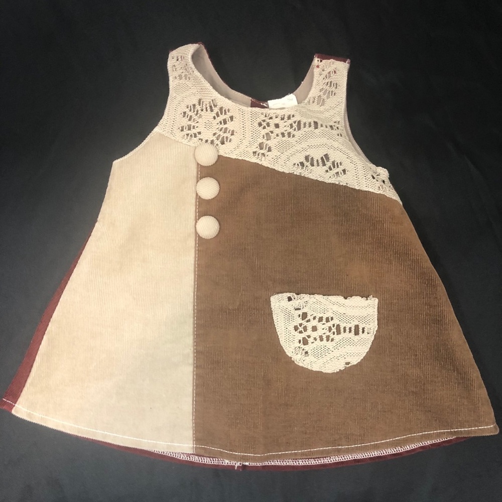 The Silly Sissy Brown Crocheted Corduroy